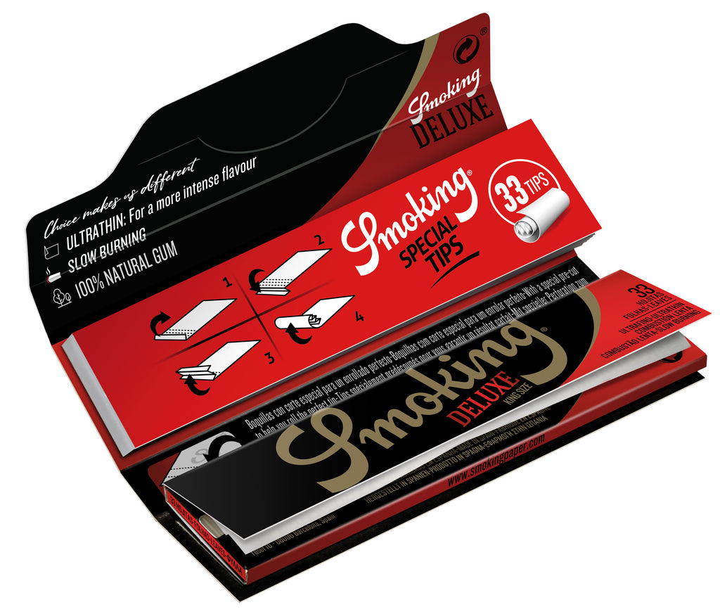 SMOKING® ROLLING PAPERS + TIPS DELUXE KING SIZE